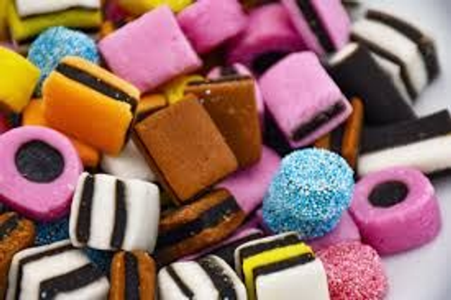 confiseries à la réglisse assortis 100g