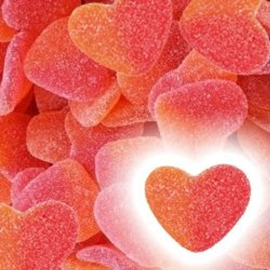 coeur pêche 100g